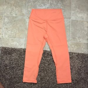 TYC coral crop leggings